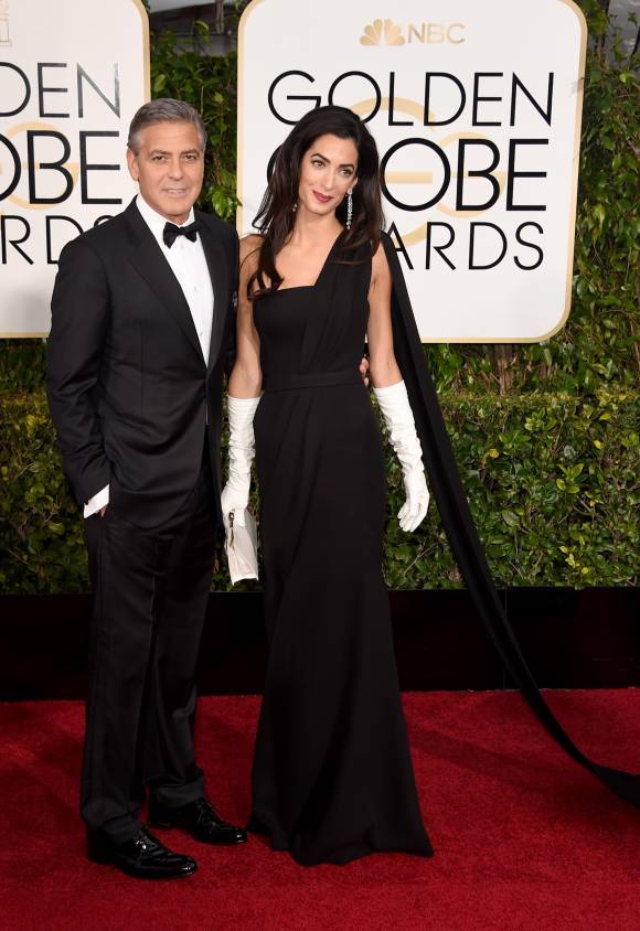  George Clooney and wife Amal Clooney in Dior 