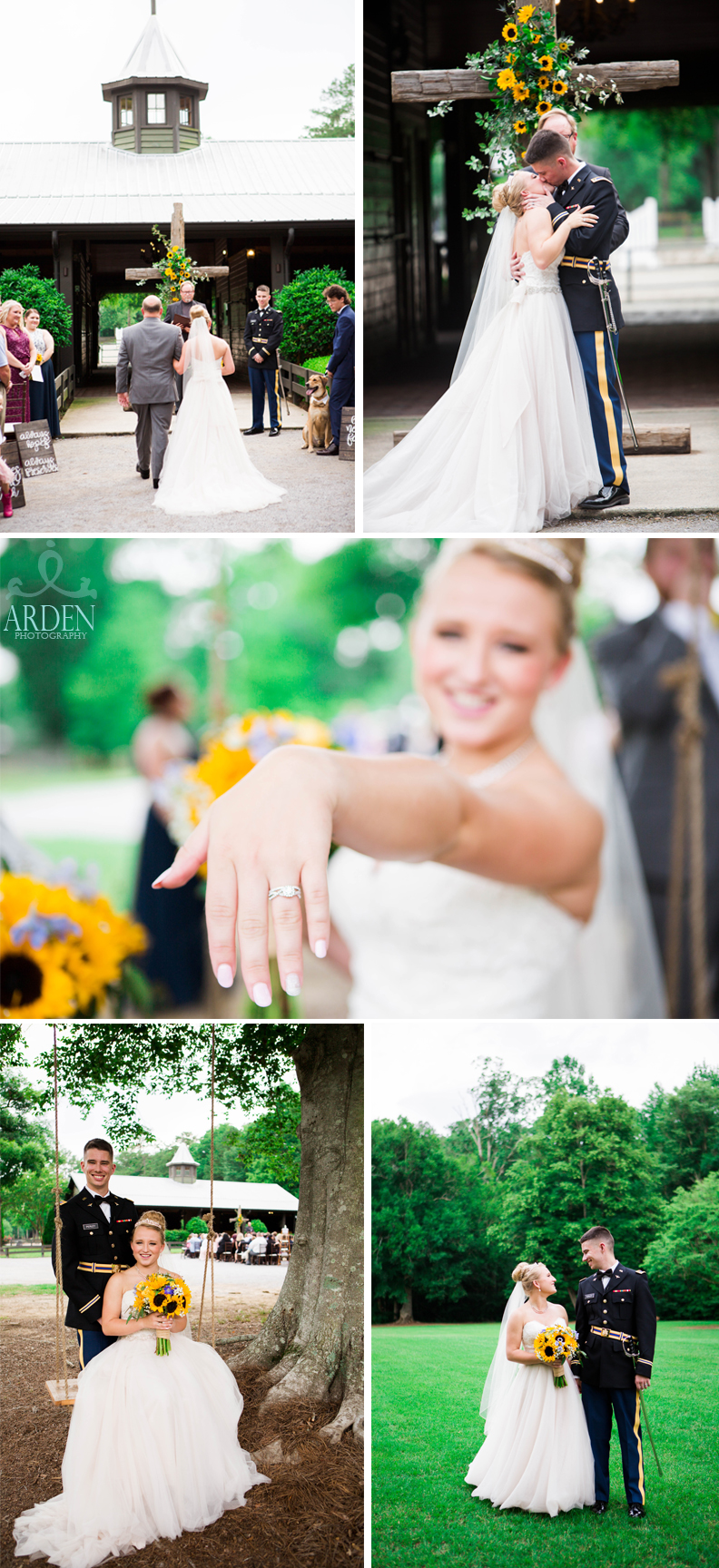  Sunflowers added a pop of color to this summer wedding! 